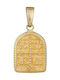 Pendant Kids Talisman Double Sided Constantine from Gold 14K