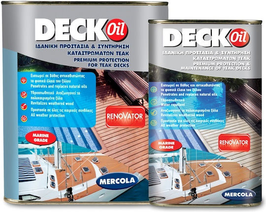 Mercola Deck Oil Renovator Teak Oil Τικ Ματ 900ml