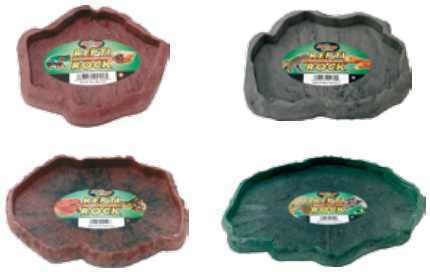 Zoomed Repti Rock Mangiatoia Plastic Feeder/Waterer for Reptiles Terrarium