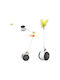 Pet Interest Balance Car Toy Cat Toys Stick with Catnip 6.3x5.7x8.2cm Black