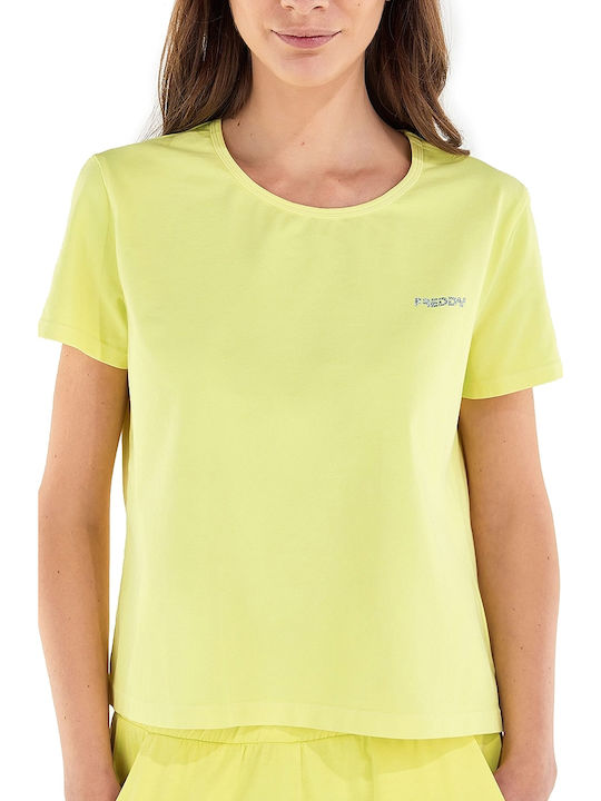 Freddy Bluza Damă Crop Galben