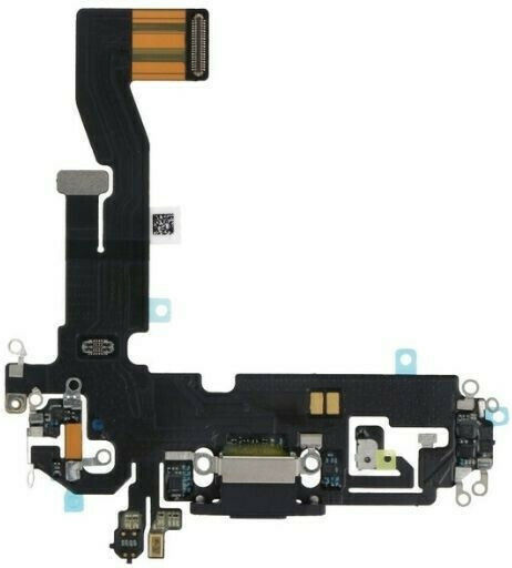 Кабел с Порт за зареждане в Черен цвят за iPhone 12 Pro