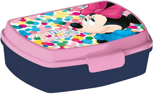 Stor Minnie Mouse Lucky Plastik Kinder Lebensmittelbehälter Minnie Mehrfarbig 17 x 13.3 x 5.6cm