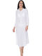 Luna Mia Damen Maxi Kleid Strand Weiß