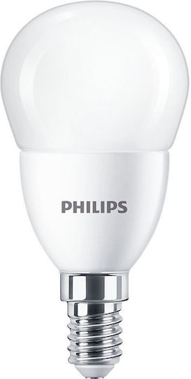 Philips CorePro Λάμπα LED 7W για Ντουί E14 και Σχήμα P48 Φυσικό Λευκό 806lm