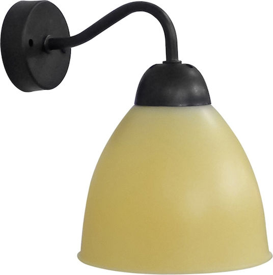 Heronia AS-25AP OVO BL-MELI Klassisch Leuchte Wand mit Fassung E27 Honig 14x19cm