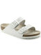 Birkenstock Arizona Birko-Flor Women's Flat Sandals Anatomic In White Colour 1018220