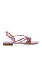 Flache Sandalen für Damen Lilac Metallic
