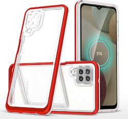 Hurtel Clear 3in1 Back Cover Silicone 1.1mm Red...