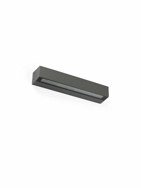 Faro Barcelona Doro Επιτοίχια Εξωτερική Πλαφονιέρα LED IP65 20W με Θερμό Λευκό Φως 38x5.8εκ.