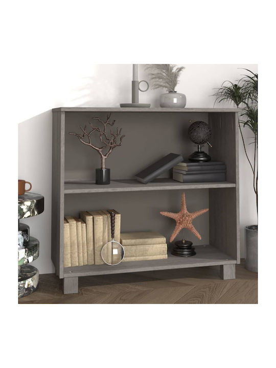 Bookcase Grey Light 85x35x80cm