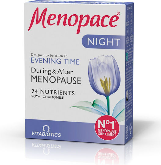 Vitabiotics Menopace® Night Συμπλήρωμα για την Εμμηνόπαυση 30 ταμπλέτες