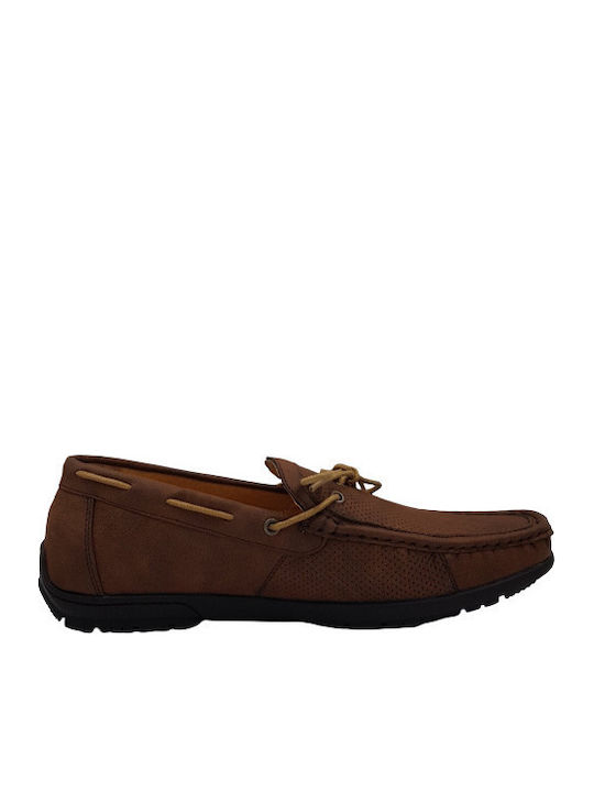 B-Soft 216669 Men's Leather Moccasins Brown