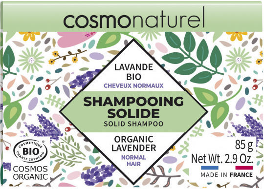 Cosmo Naturel Solid Organic Lavender Solid Shampoo For Normal Hair 85gr