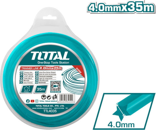 Total Star Dual Power Star Brush Cutter Trimmer Line 4mm 35m TTL4035