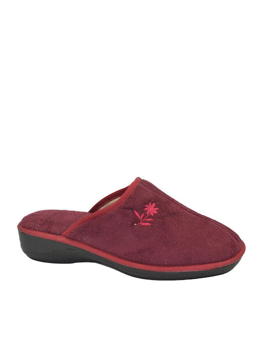 Dimi Comfort Hausschuhe Burgundisch