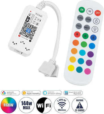 GloboStar Wireless RGBW Controller Wi-Fi With Remote Control Hand Tool 73404