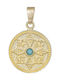 Pendant Kids Talisman Double Sided Constantine from Gold 14K