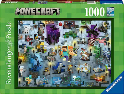 Minecraft Mobs Puzzle 2D 1000 Bucăți