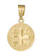 Pendant Kids Talisman Double Sided Constantine from Gold 14K