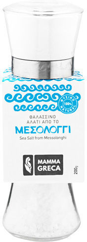 Mamma Greca Χονδρό Θαλασσινό Αλάτι σε Μύλο 200gr