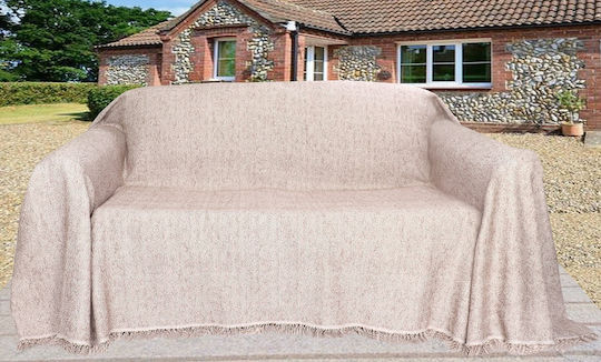 Mc Decor Peal Cuvertură Pentru Canapea 2 Locuri Șenilă 180x250 cm Mink