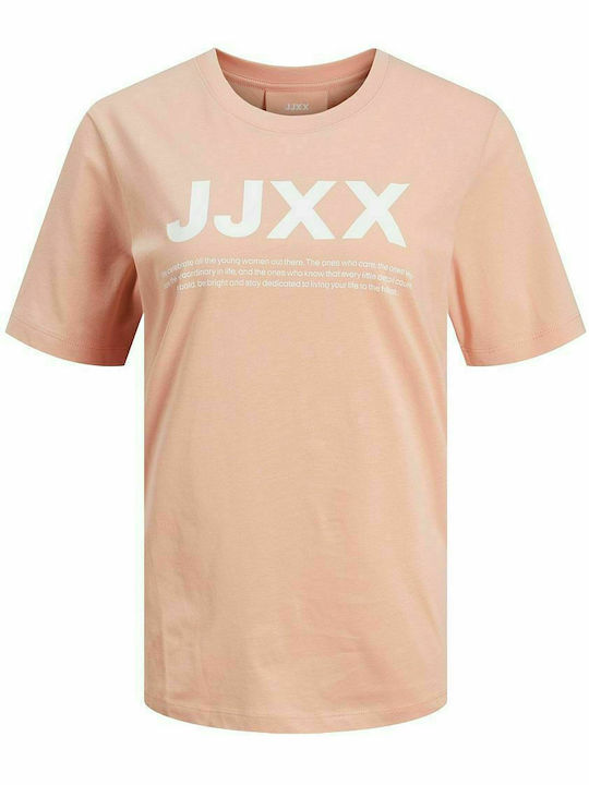 Jack & Jones Γυναικείο T-shirt Ροζ με Στάμπα