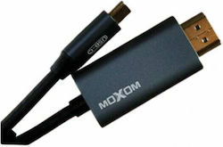 Moxom MX-AX29 HDMI male - USB-C male 1.8m Γκρι Moxom MX-AX29 HDMI male - USB-C male 1.8m Γκρι