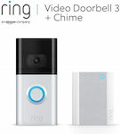 Ring Video Doorbell 3 + Ring Chime (Satin Nickel)