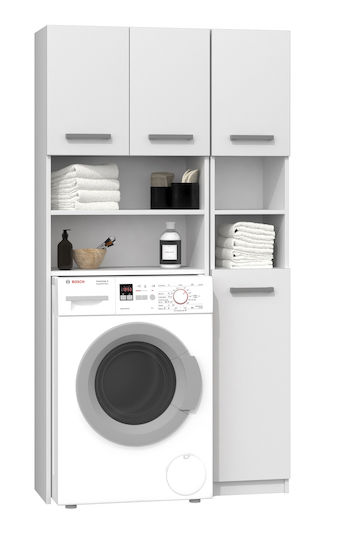 Topeshop Marpol Cabinet de baie Mobilier pentru baie L96xA30xÎ183cm Alb