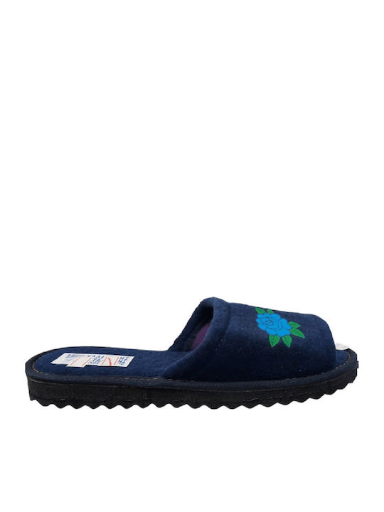 Shoelover -1 Terry Winter Women's Slippers Blue