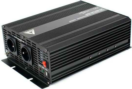 Azo Digital AZO Digital Car Inverter Modified Sinewave 144W to Converter 12V DC in 230V AC