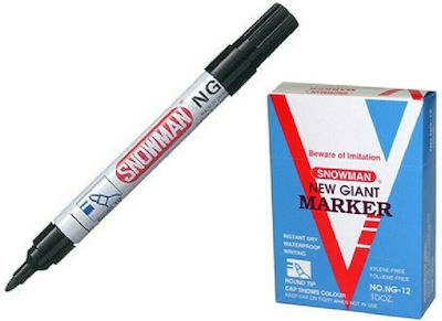 Snowman Permanent Marker Black 294001