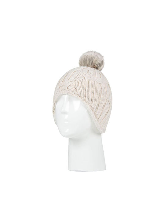 Heat Holders Kids Beanie Knitted Beige