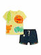 Tuc Tuc Kids Set with Shorts Summer 2pcs Blue