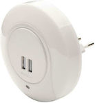 Aca LED Night Light Plug with Photocell