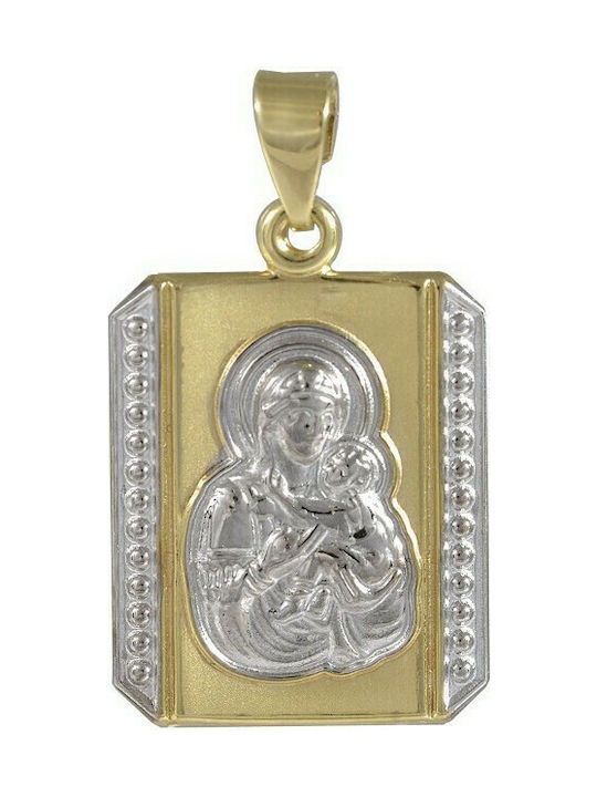 Pendant Kids Talisman with Virgin Mary from Gold 9K