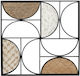 Espiel Geometric Wall Decor Black Metallic 51.5x1.5x51.5cm