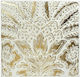 Espiel 3D Wall Decor White Made of Metal 68.3x2.5x68.3cm