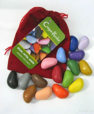 Crayon Rocks Crayons Set In Red Velvet Pouch 16 Colours