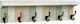 Espiel Antique Wall Hanger Wooden 6 Hooks White 21.5x11x88cm