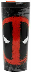 Stor Marvel - Deadpool Κούπα Μεταλλική Μαύρη 425ml