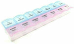 Wöchentlich Pill Organizer with 14 Compartments 22x6x2εκ. in Mehrfarbig color AP6743