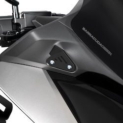 Barracuda Spiegelkappe Spiegelkappen Motorrad Schwarz DIA08169