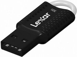 Lexar JumpDrive V40 32GB USB 2.0 Μαύρο