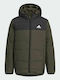 Kids' Sports Jacket Long with Hood Khaki Performance