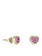 Gold Kids Earrings Hearts 9K