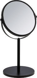 Wenko Tabletop Makeup Mirror Assissi 17cm Black