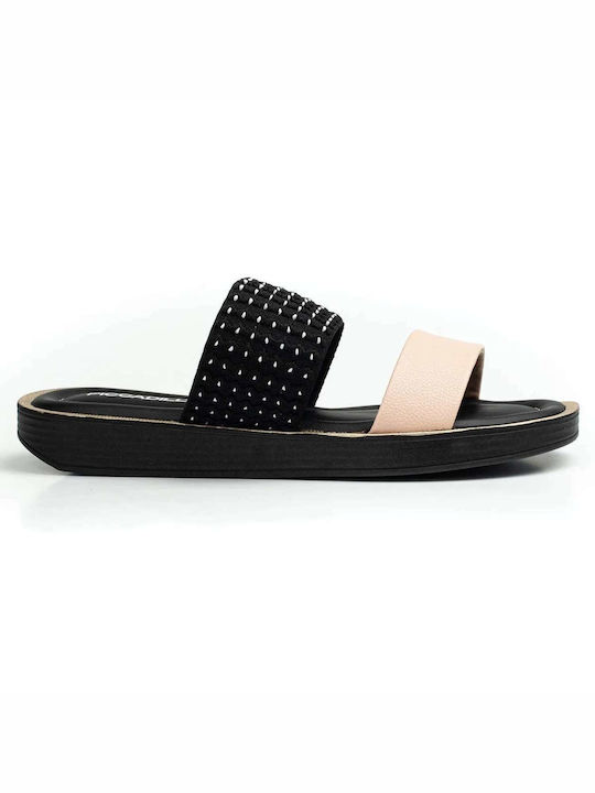 Piccadilly Women's Flat Sandals Anatomic Black/Nude