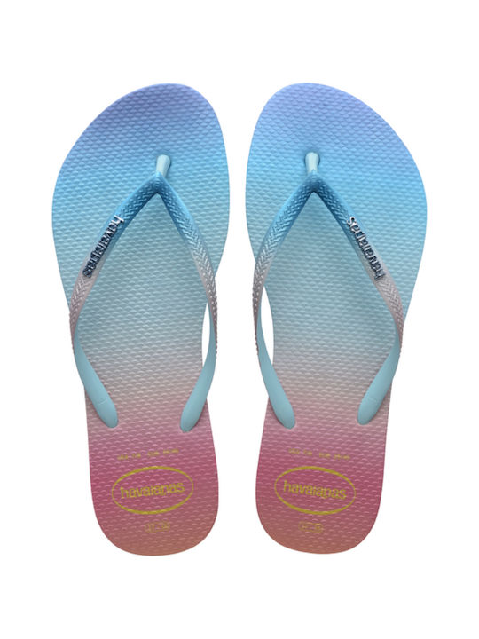 Havaianas Gradient Sunset Frauen Flip Flops in Hellblau Farbe